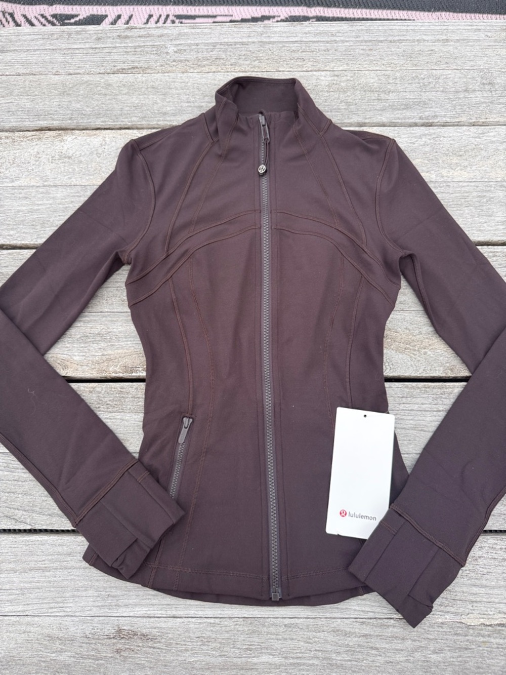 Lululemon Define Jacket Nulu Sequoia Brown Size 2 NWT Full Zip